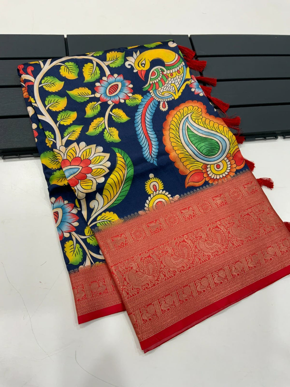 Banarasi Kalamkari Print Saree