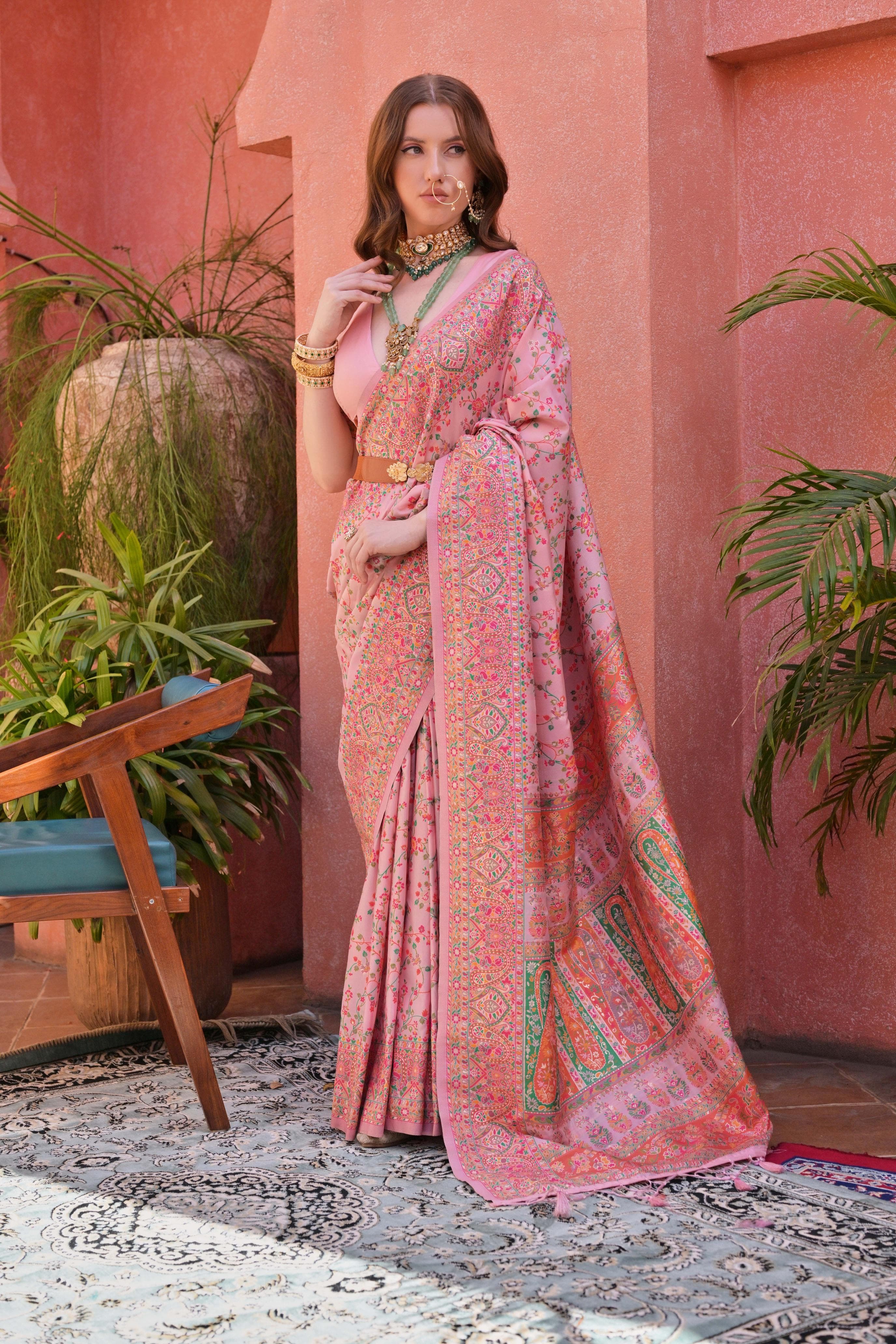 Pashmina Silk Saree