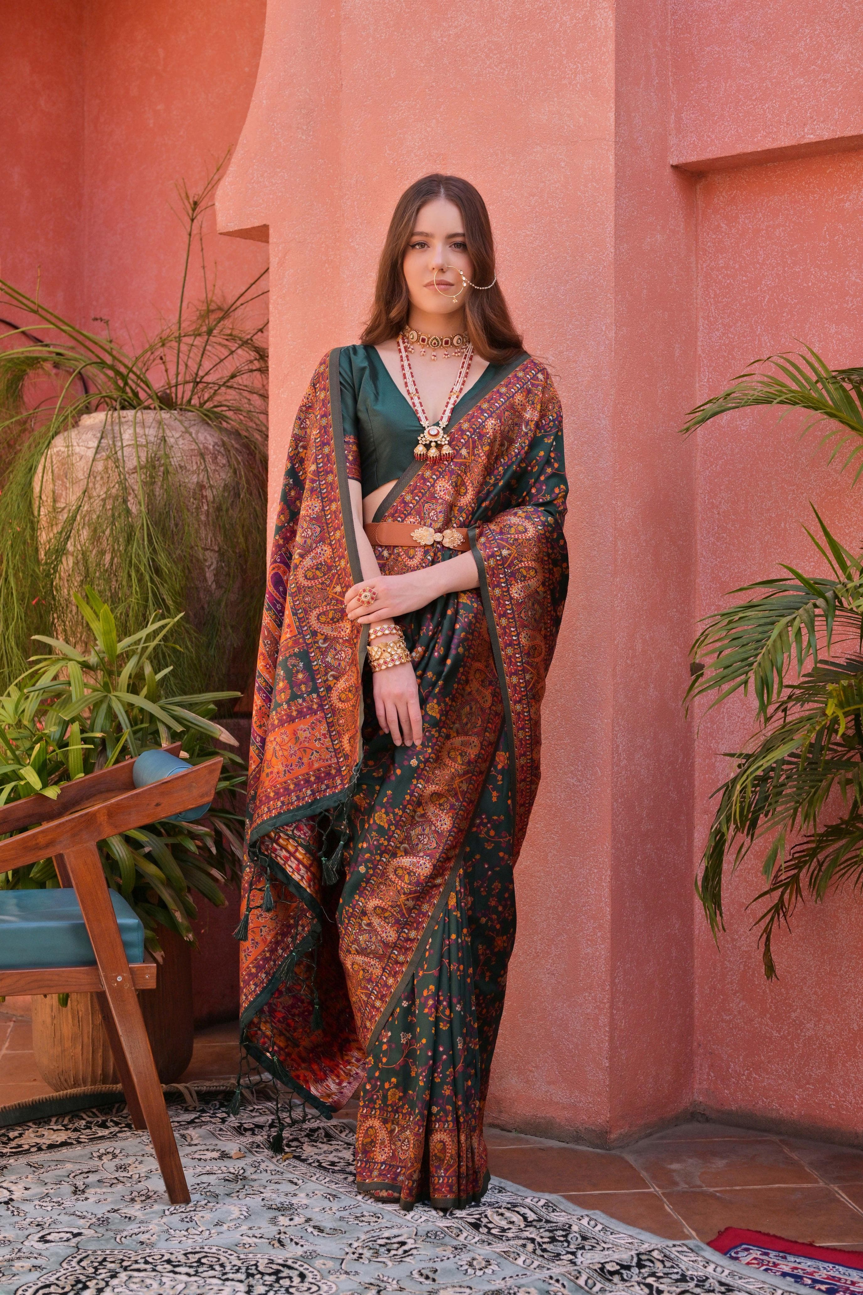 Pashmina Silk Saree