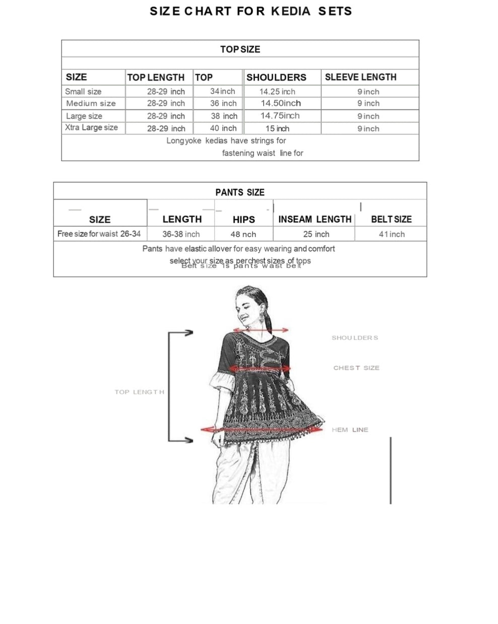 Navratri Garba Garba Special Kedia and Tulip Pants for Women&