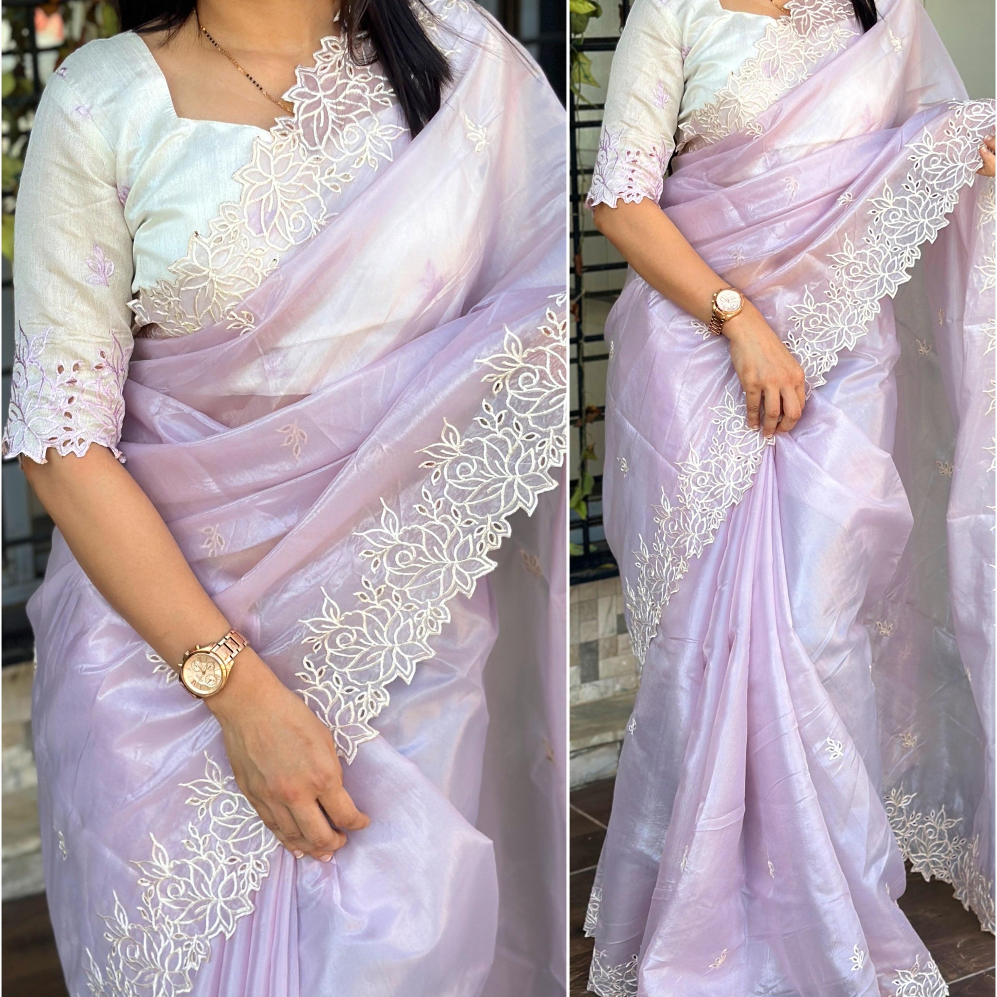 Organza saree