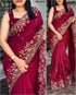 Designer Cut Work Saree