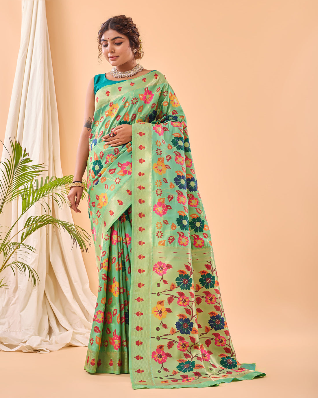 Paithani Weaving Silk Saree