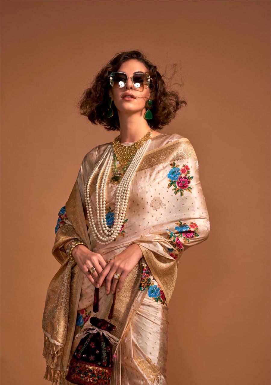 Helenium Sarees Satin Saree