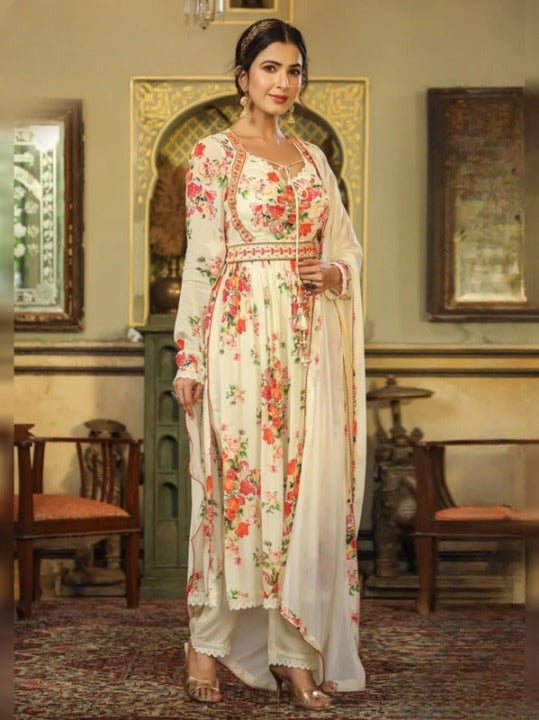 Women's Designer Khwaab Soft Georgette Print Salwar Suit