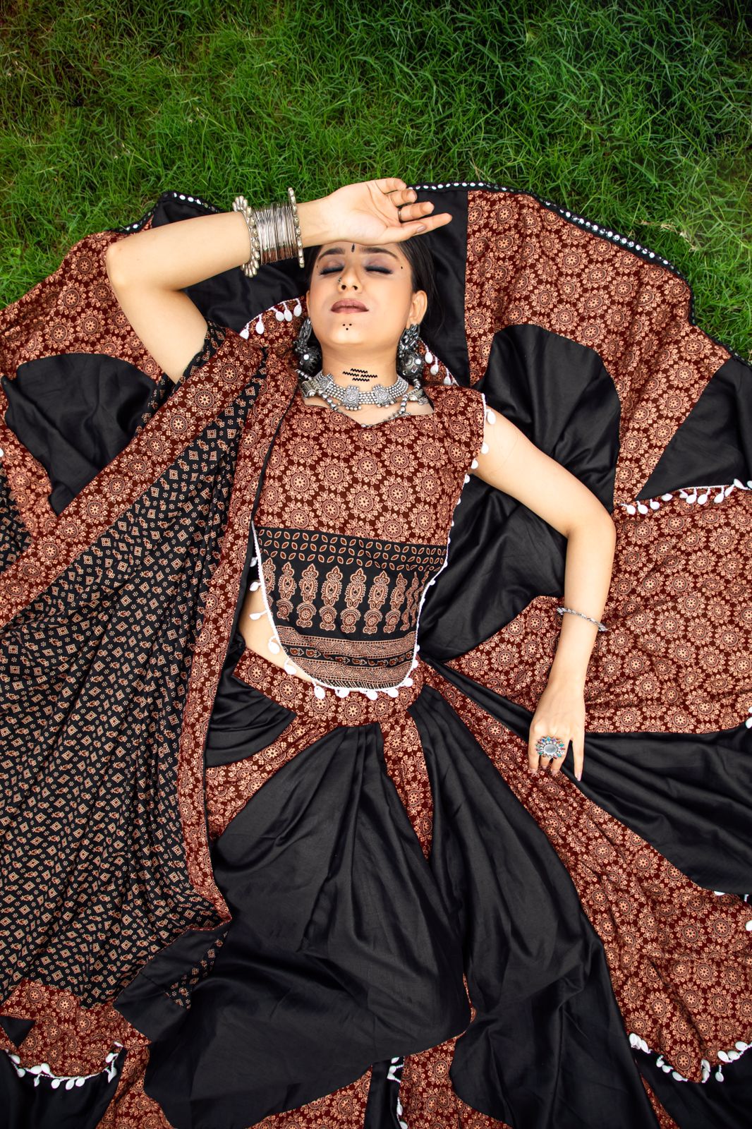 New Style Maroon Rajwadi Lehenga Choli For Navratri