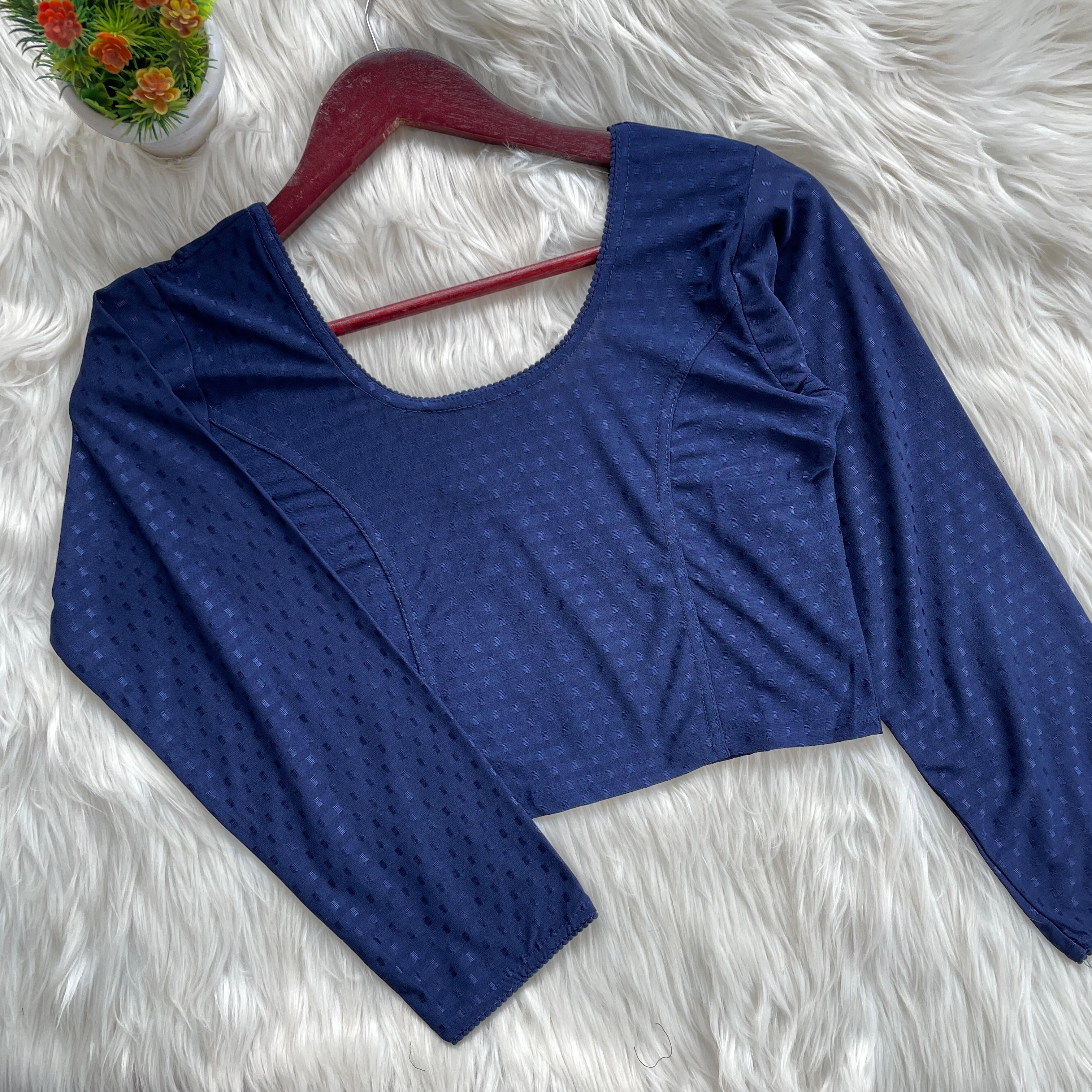 Long Sleeve Stretchable Blouse