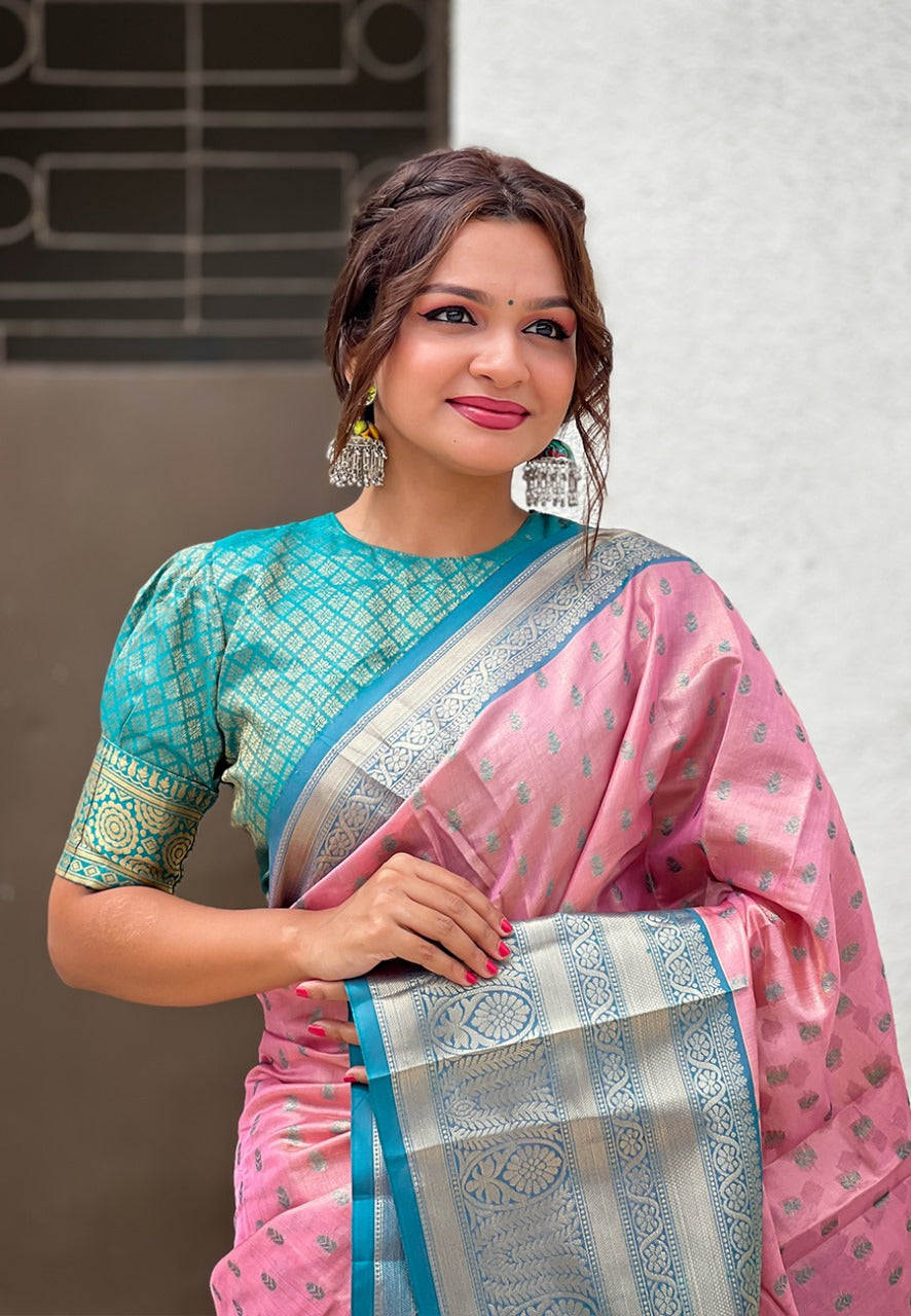 Kanjivaram Tissue Silk Saree