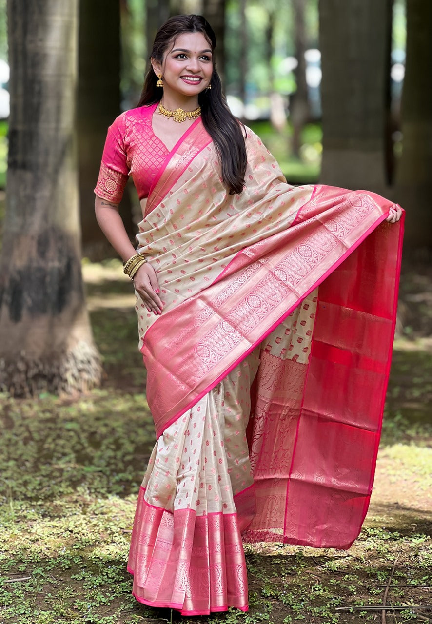 Kanjivaram Tissue Silk Saree