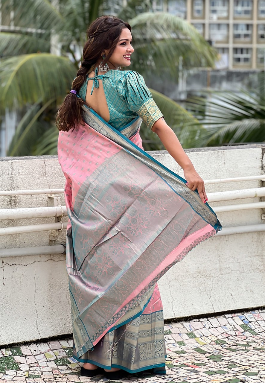 Kanjivaram Tissue Silk Saree
