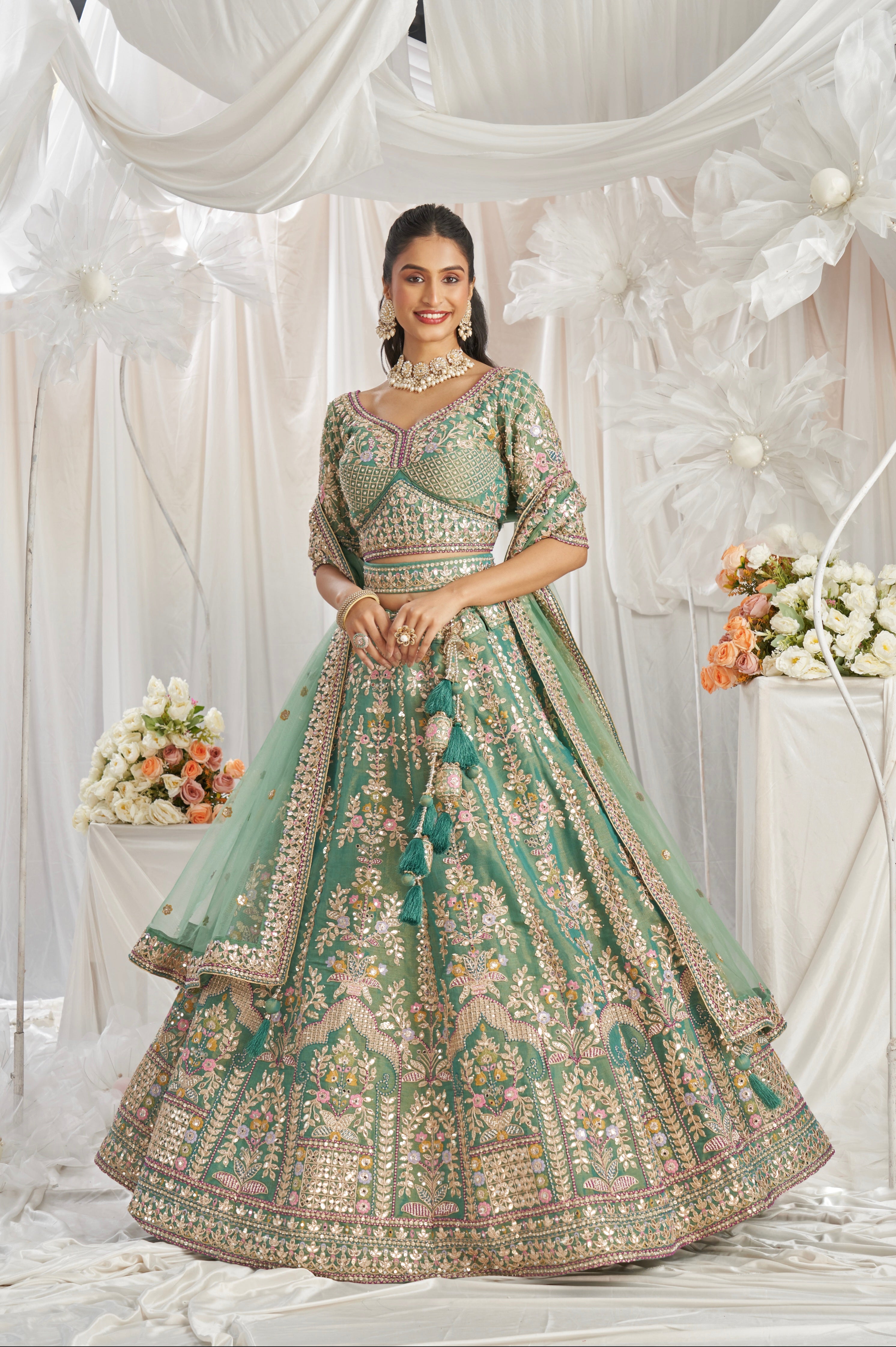 aqua green bridal dresses Zapakasa Women Eucalyptus Green A-Line Tulle Long Bridesmaid Dress Off the  Shoulder Wedding Guest Dress