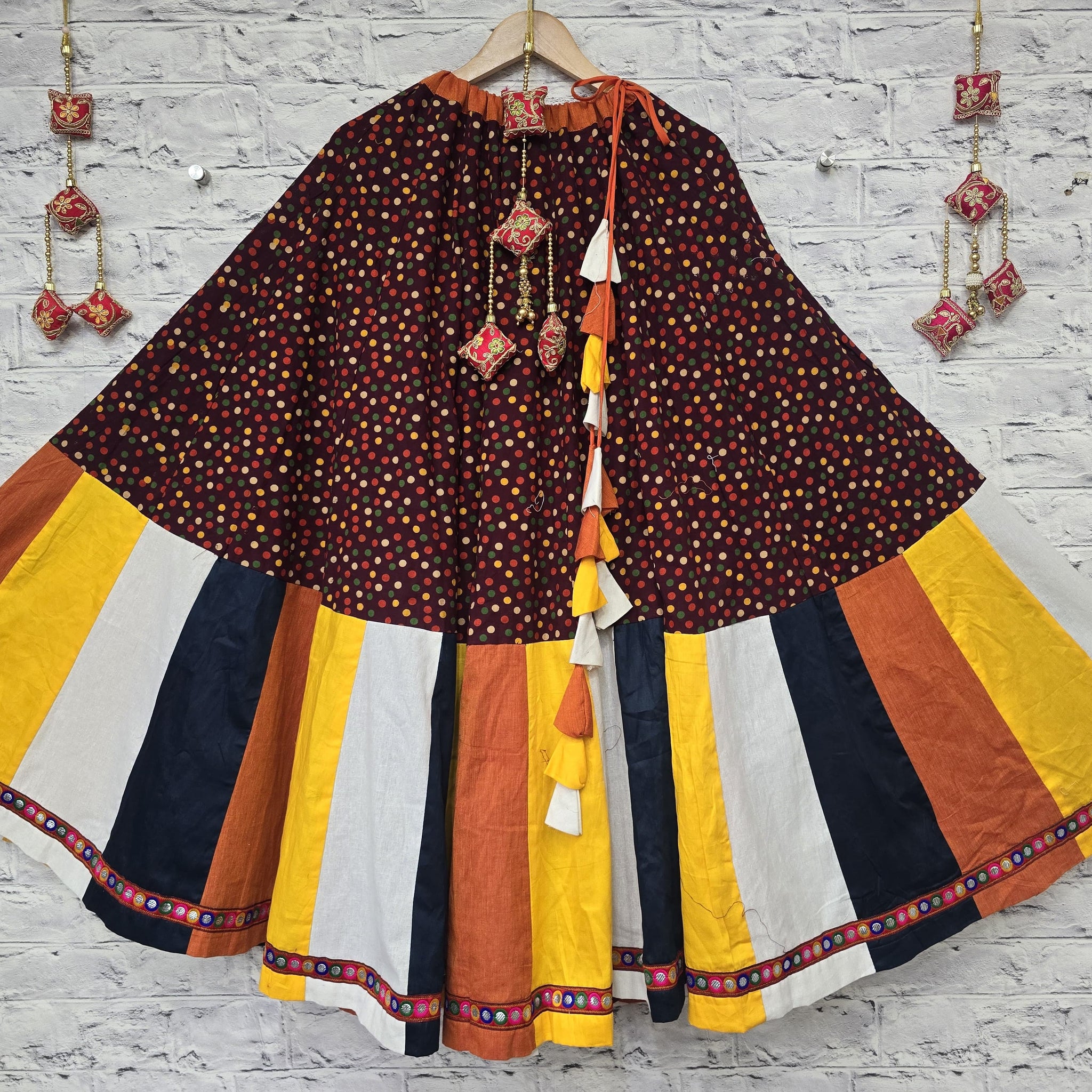 Women's Designer Multi Layer Skirt Lehenga Only