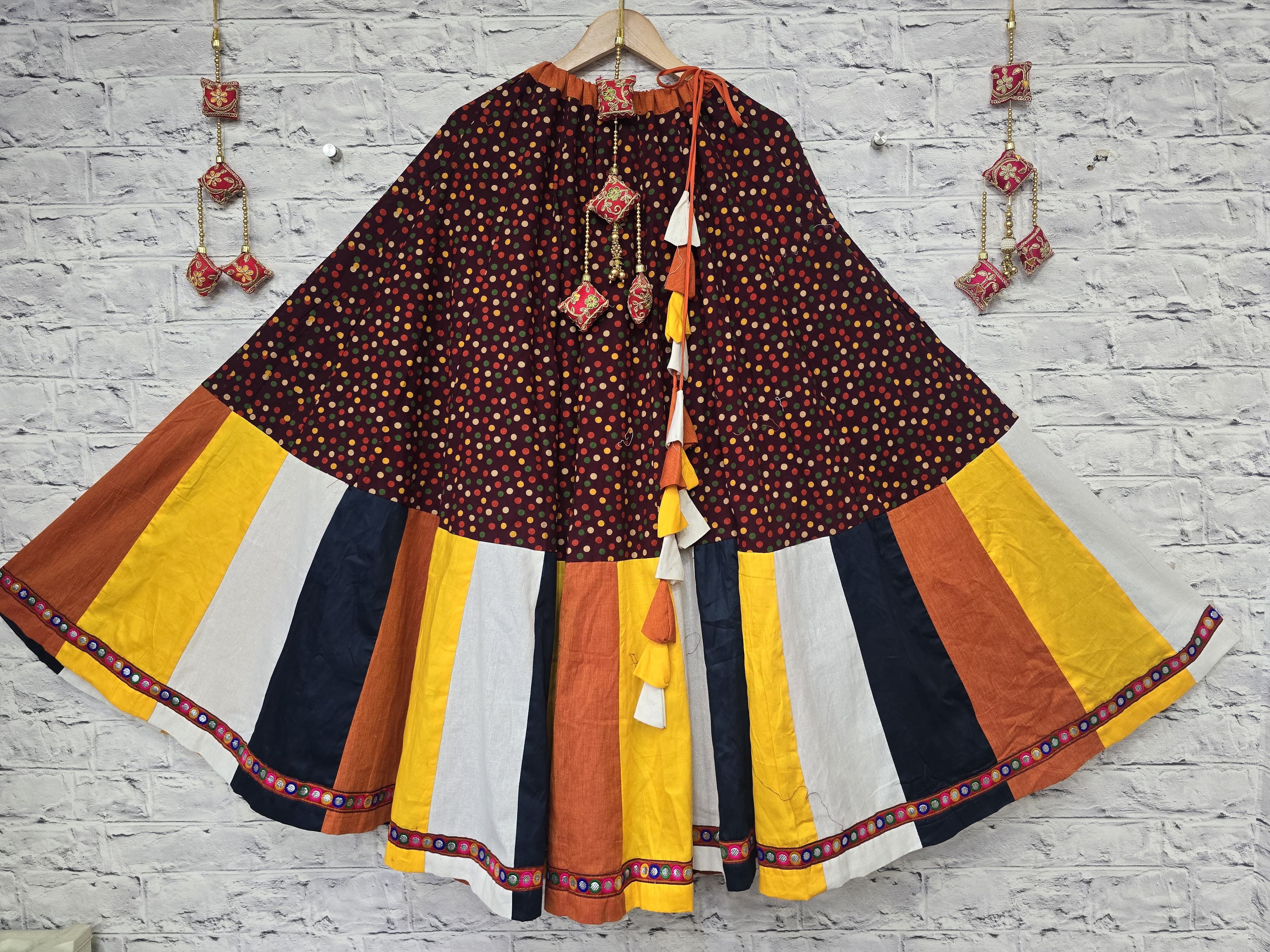 Women's Designer Multi Layer Skirt Lehenga Only