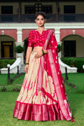 Shibori Print Dola Silk Lehenga Choli