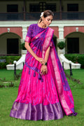 Shibori Print Dola Silk Lehenga Choli