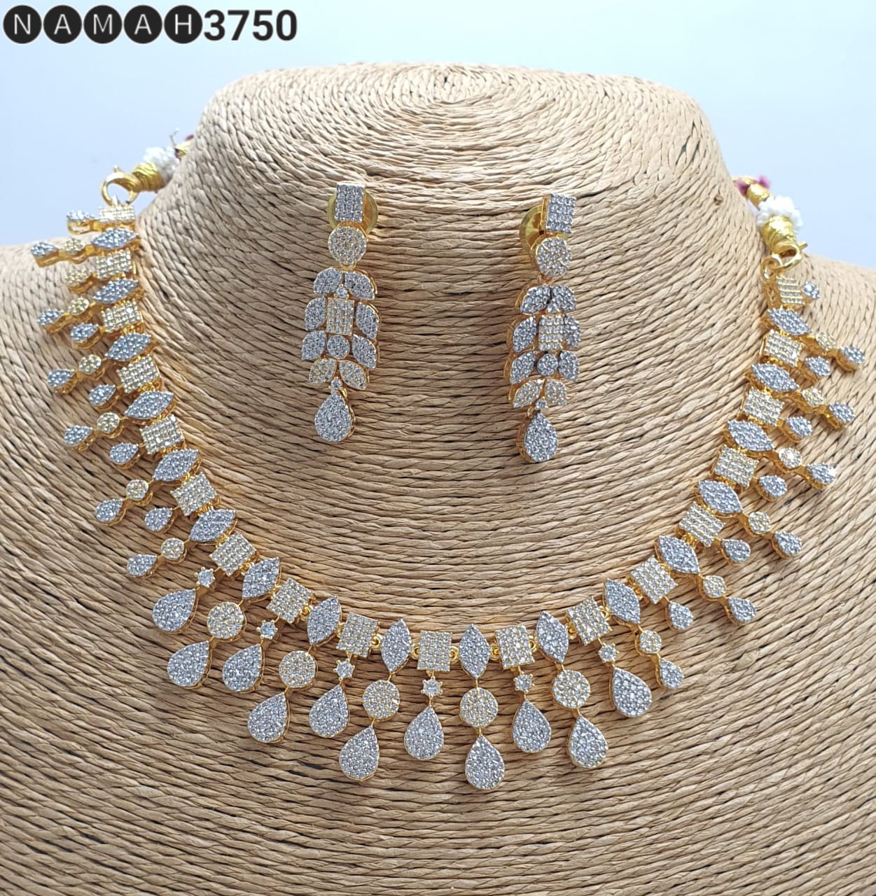 Buy Necklace Set at Anant Exports american diamond necklace Set