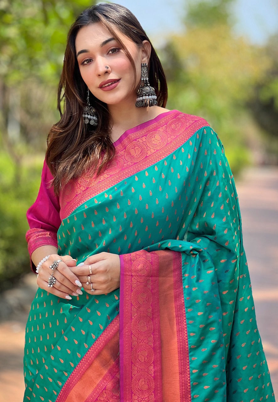 Banarasi Paithani Silk Saree