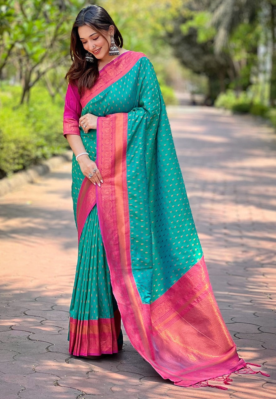 Banarasi Paithani Silk Saree