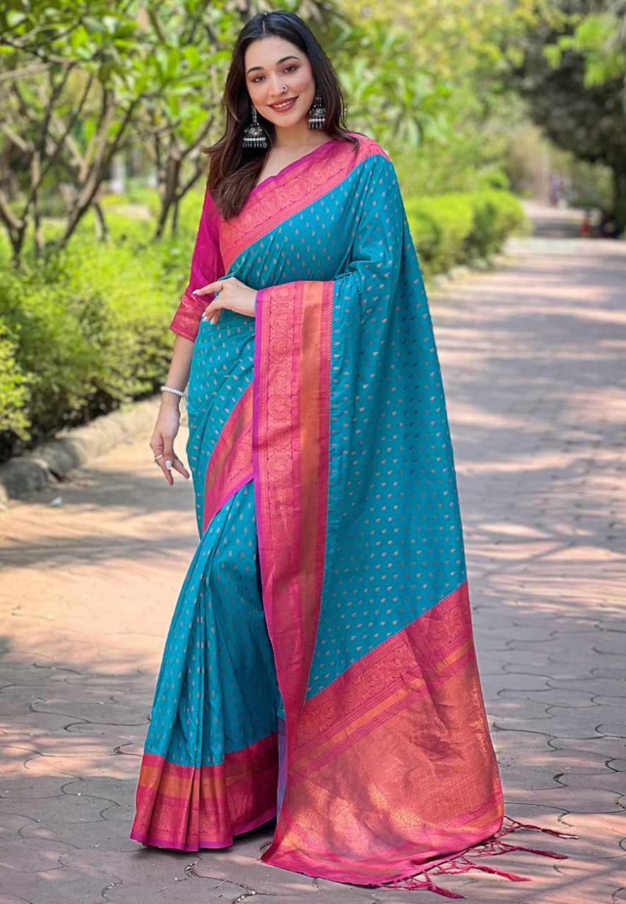 Banarasi Paithani Silk Saree