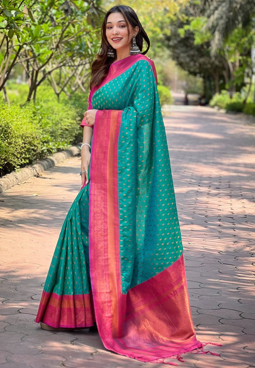 Banarasi Paithani Silk Saree