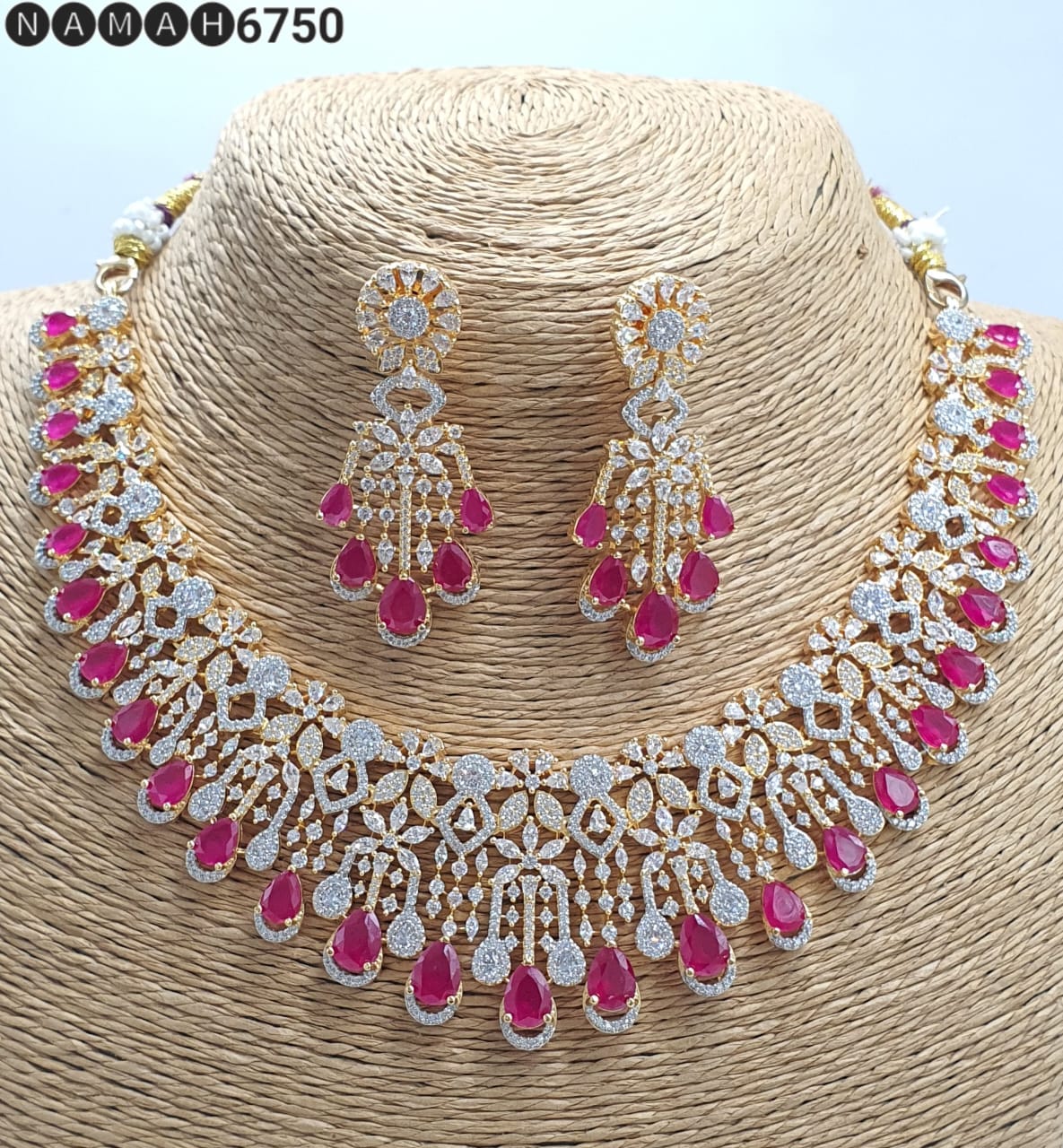 american diamond necklace Set