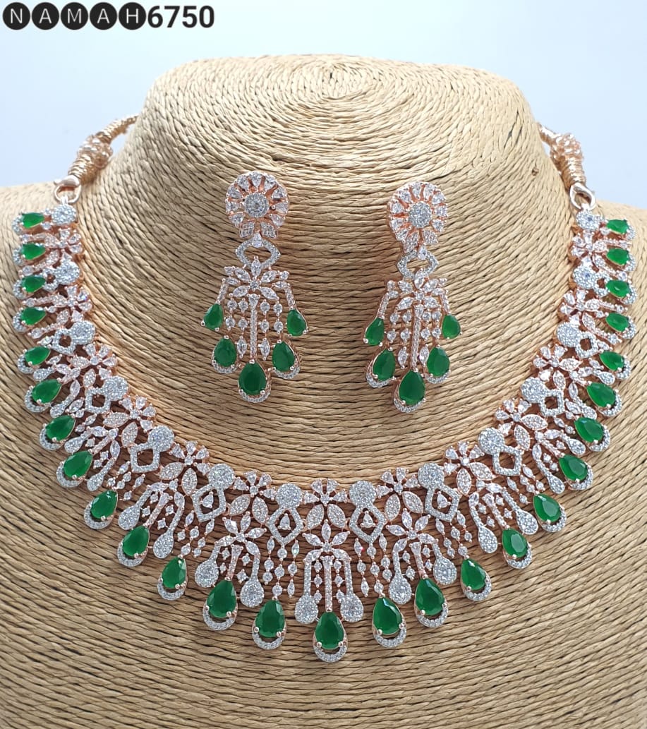 american diamond necklace Set