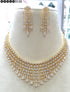 American Diamond Antique Stone Necklace Set