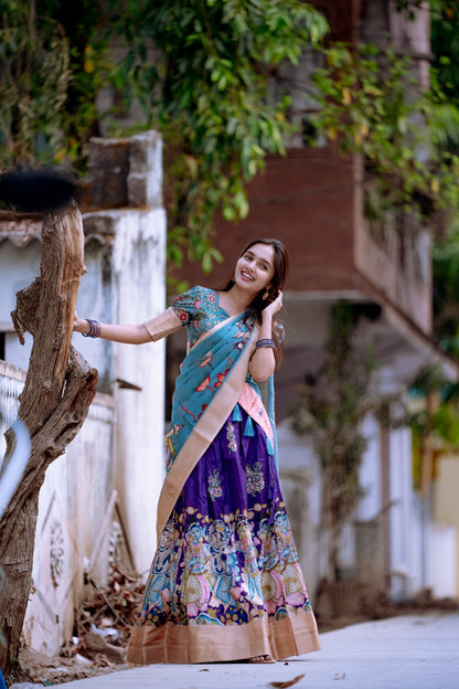 Kalamkari Print Lehenga Choli