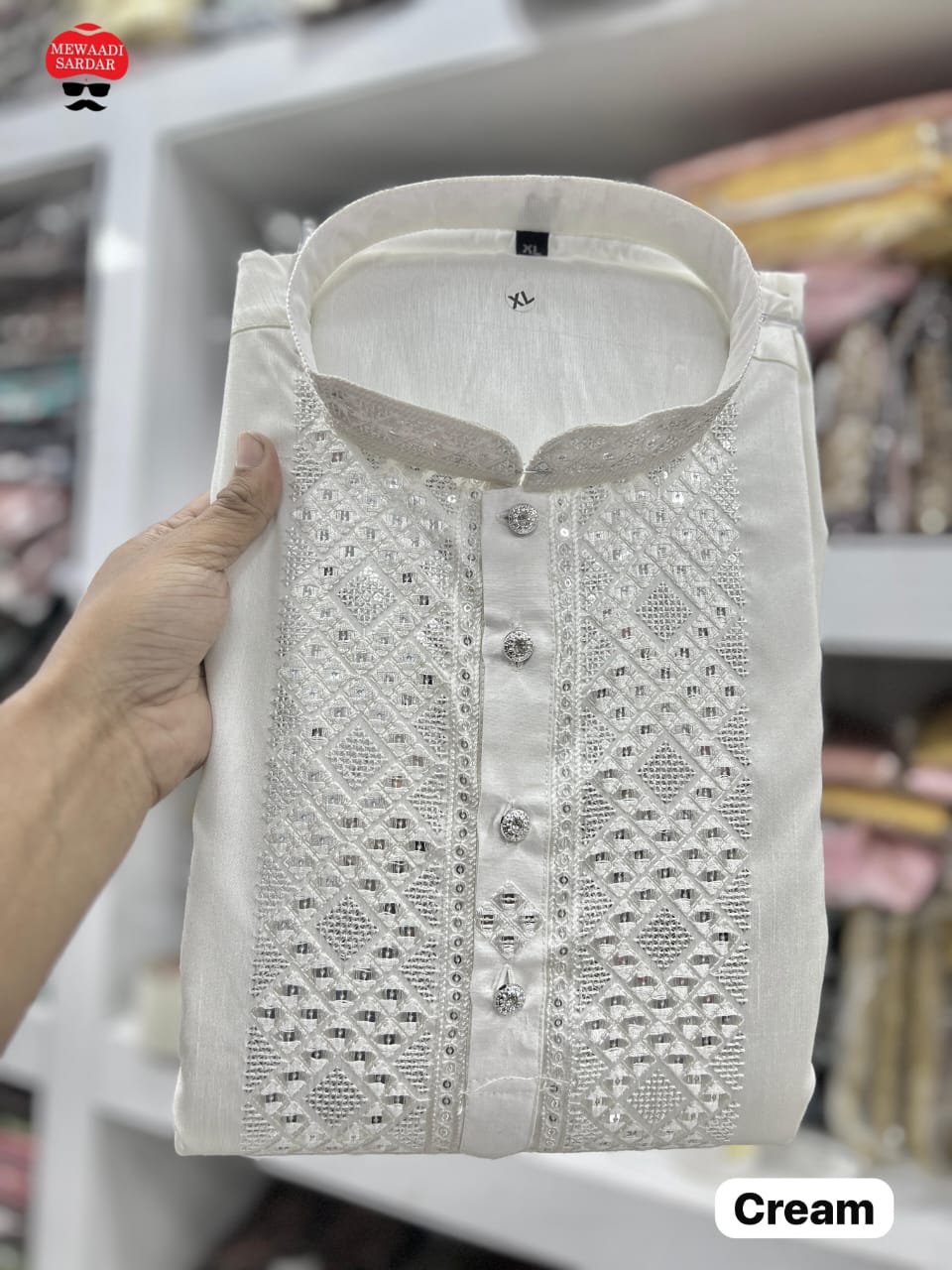 Men's Designer Festival Raymond Cotton Kurta Pyjama