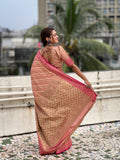 Tissue Leheriya Saree