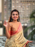 Tissue Leheriya Saree