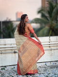 Tissue Leheriya Saree