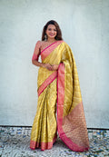 Tissue Leheriya Saree