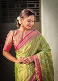 Tissue Leheriya Saree