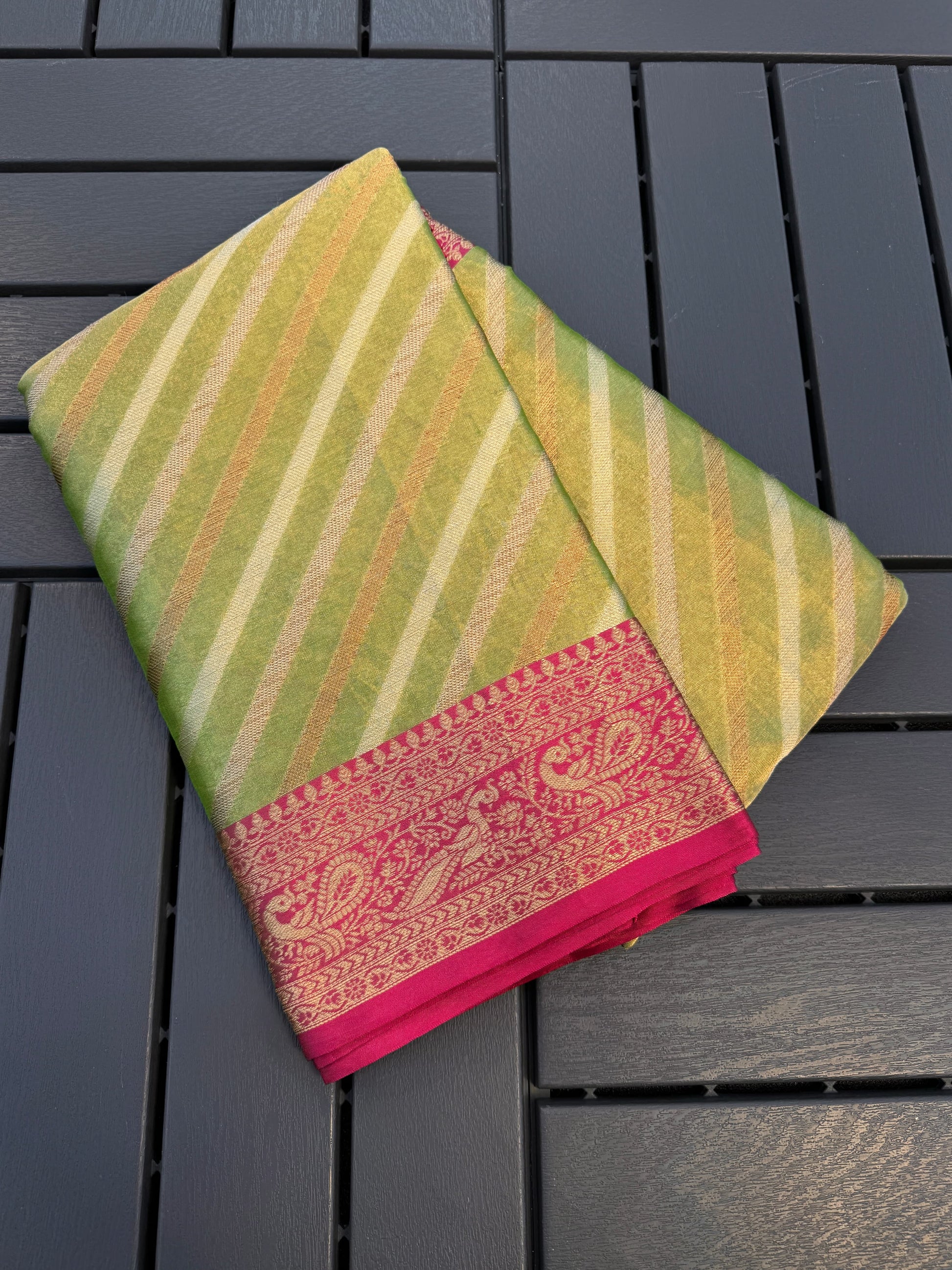 Tissue Leheriya Saree