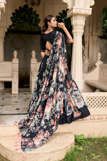 Tussar Silk Lehenga Choli