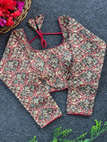 Long Sleeve Kalamkari Blouse