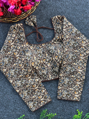 Long Sleeve Kalamkari Blouse