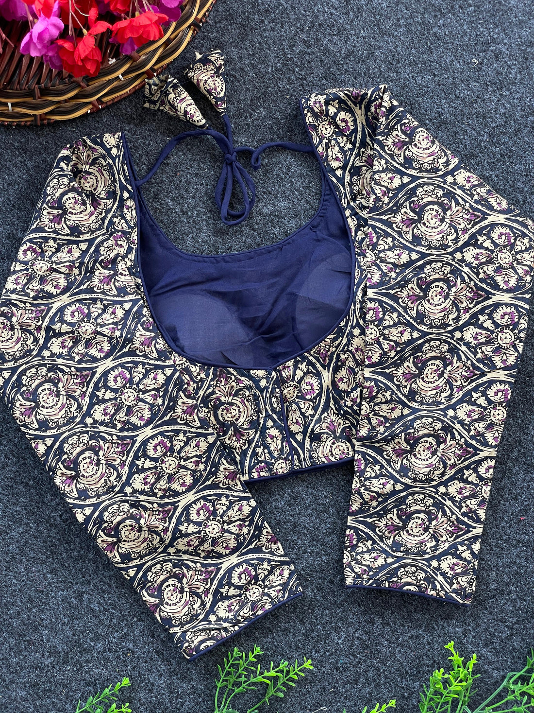 Kalamkari Long Sleeve Kalamkari Blouse