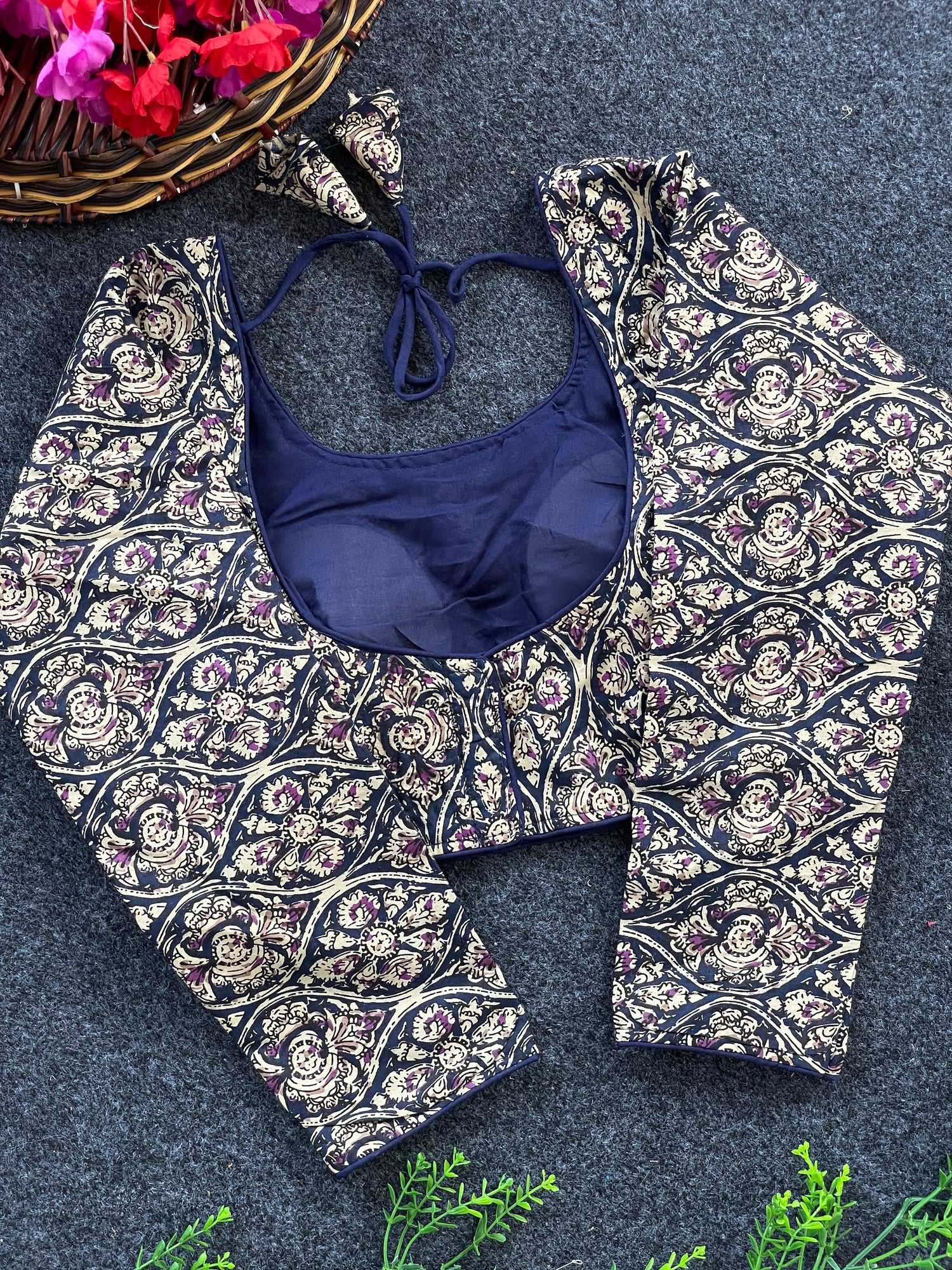 Kalamkari Long Sleeve Kalamkari Blouse