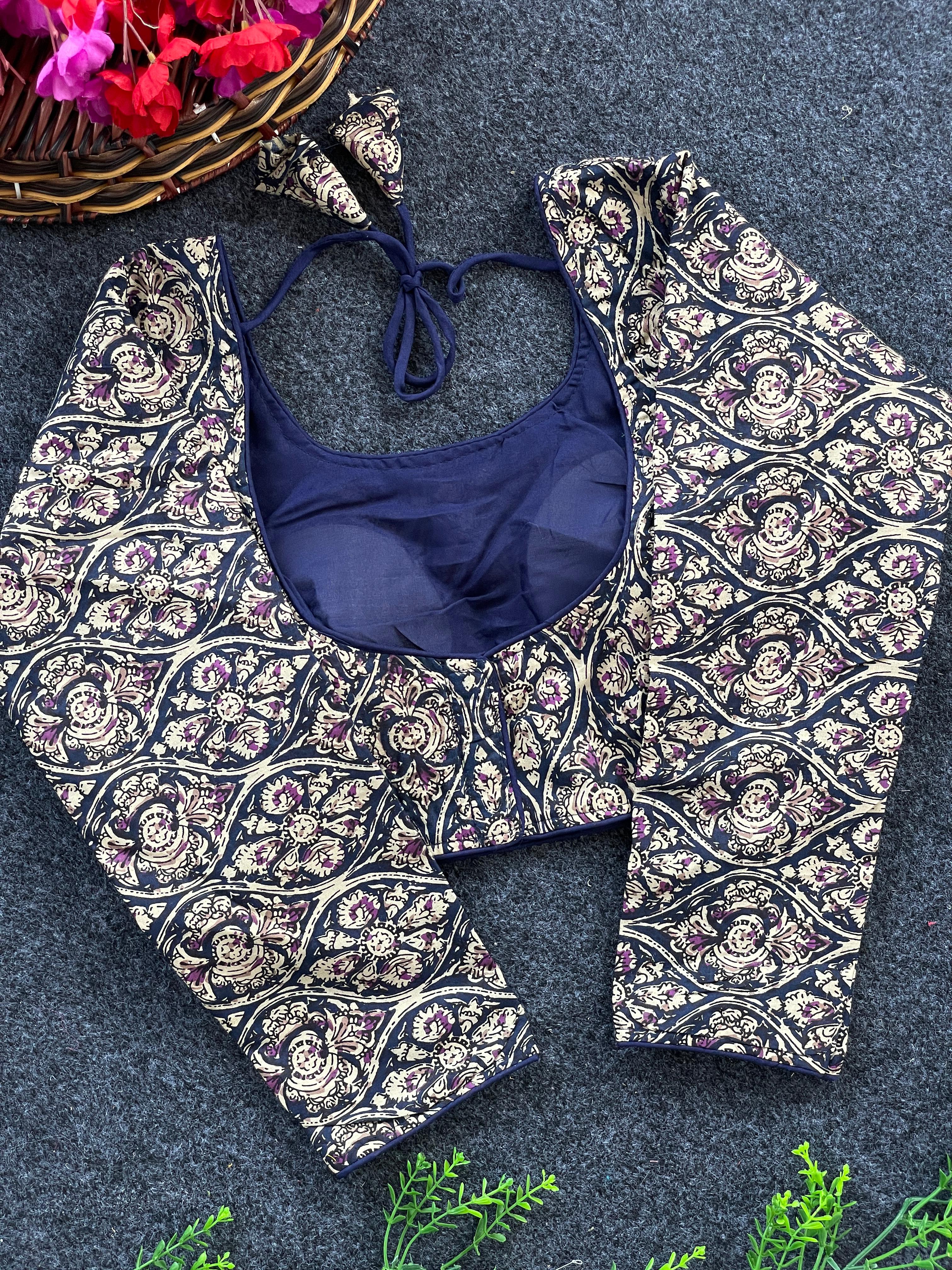 Kalamkari Long Sleeve Kalamkari Blouse