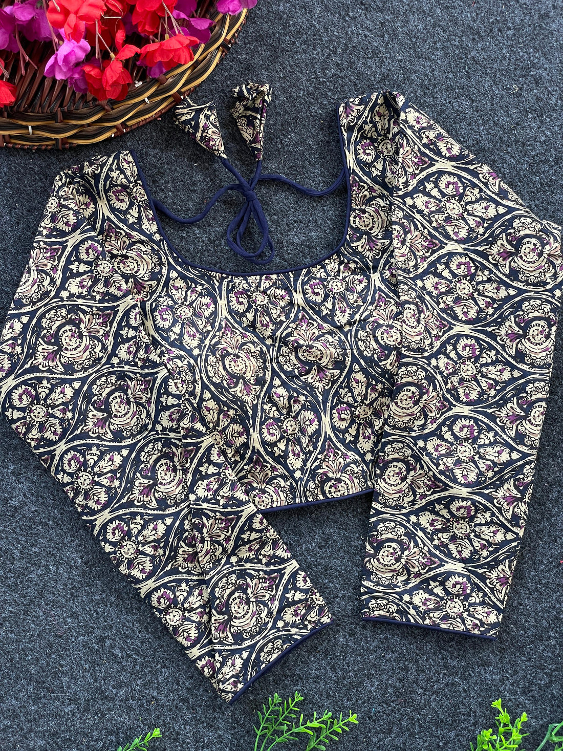 Kalamkari Long Sleeve Kalamkari Blouse