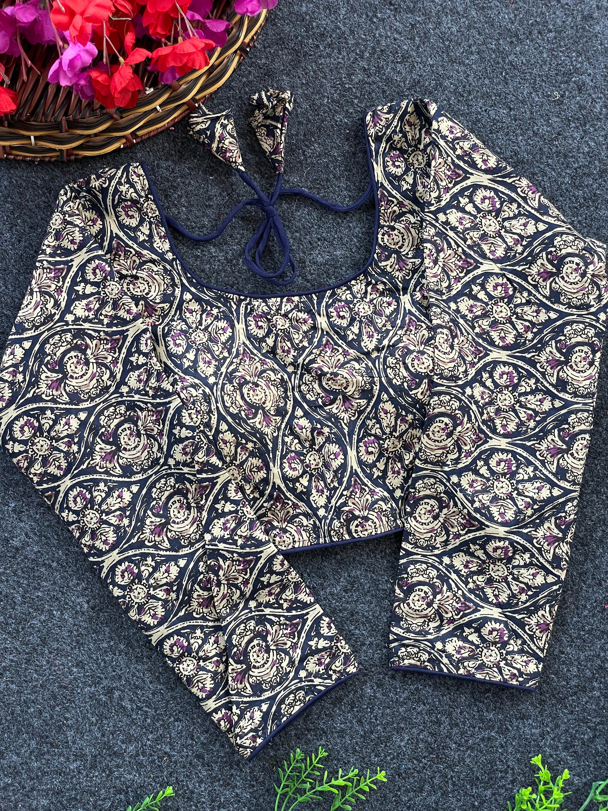 Kalamkari Long Sleeve Kalamkari Blouse