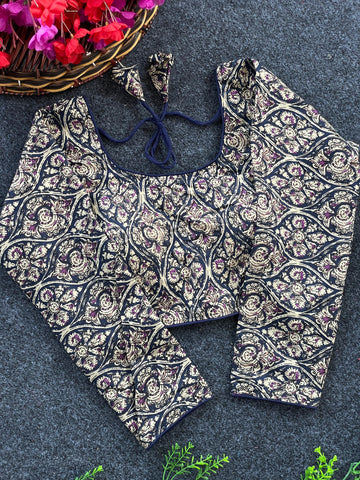Kalamkari Long Sleeve Kalamkari Blouse