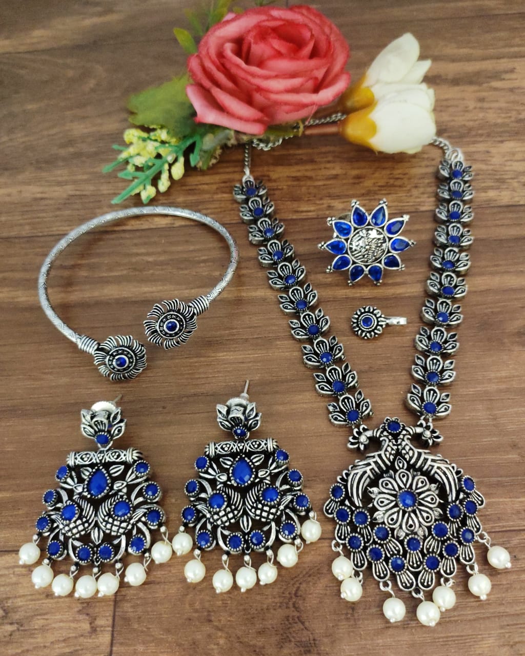 Oxidised Necklace Set