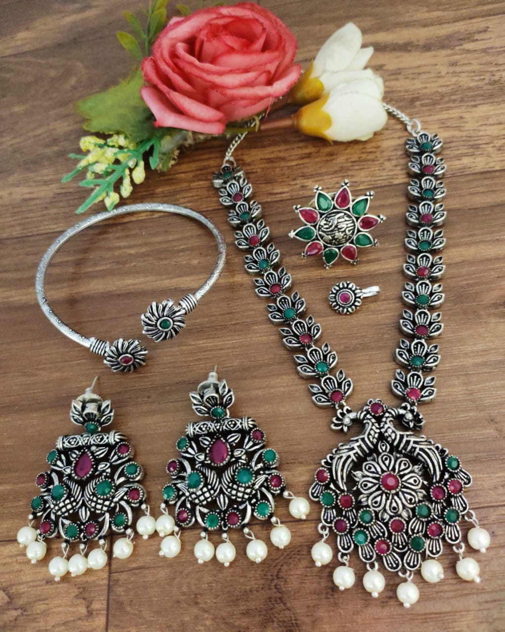 Oxidised Necklace Set