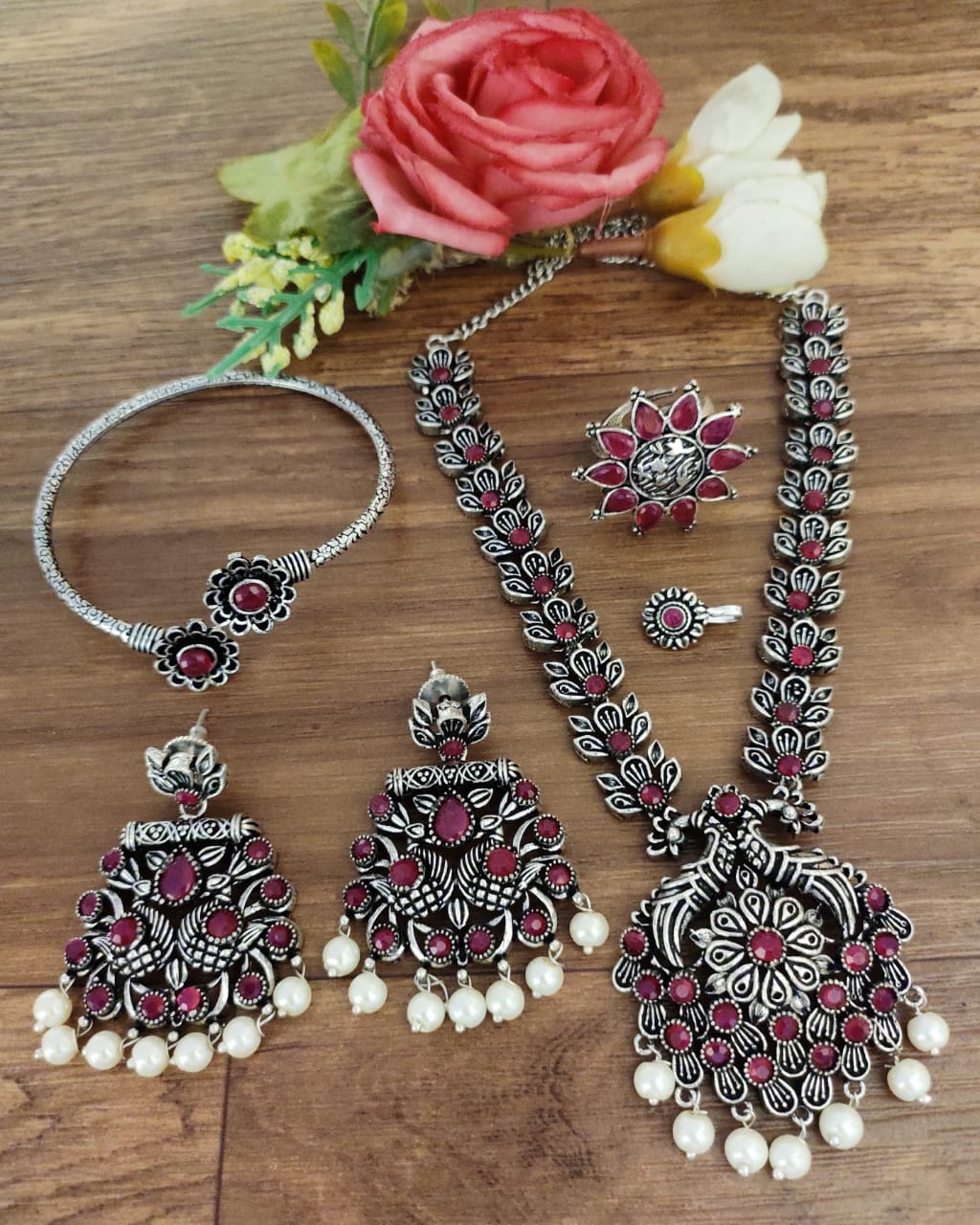 Oxidised Necklace Set