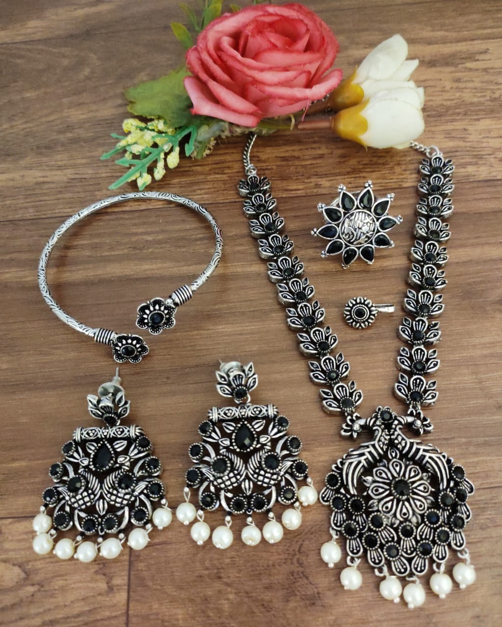 Oxidised Necklace Set