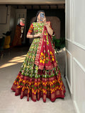 Patola Print With Foil Work
