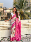 Kalamkari Print Saree